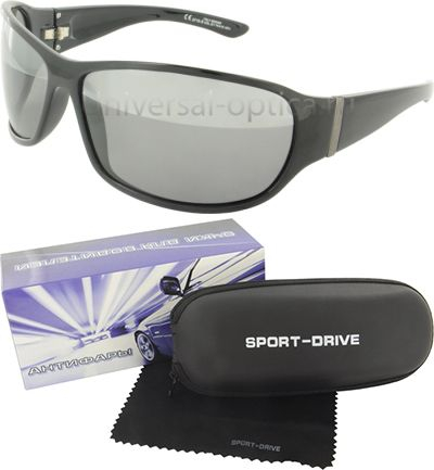 2715-s-PL+AR очки для вод. Sport-drive (+футл.) col. 5-1, линза сер. 