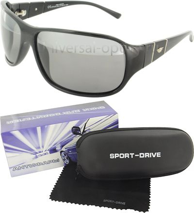 2710-s-PL+AR очки для вод. Sport-drive (+футл.) col. 5/1, линза сер.