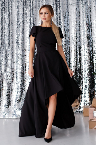 Платье Асимметрия цвет черный