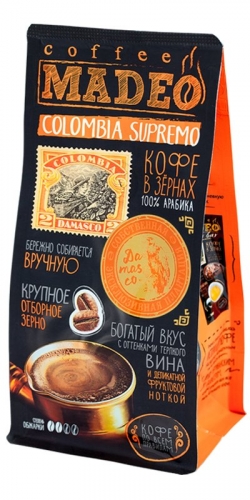 Кофе зерно Colombia Supremo Damasco 200г
