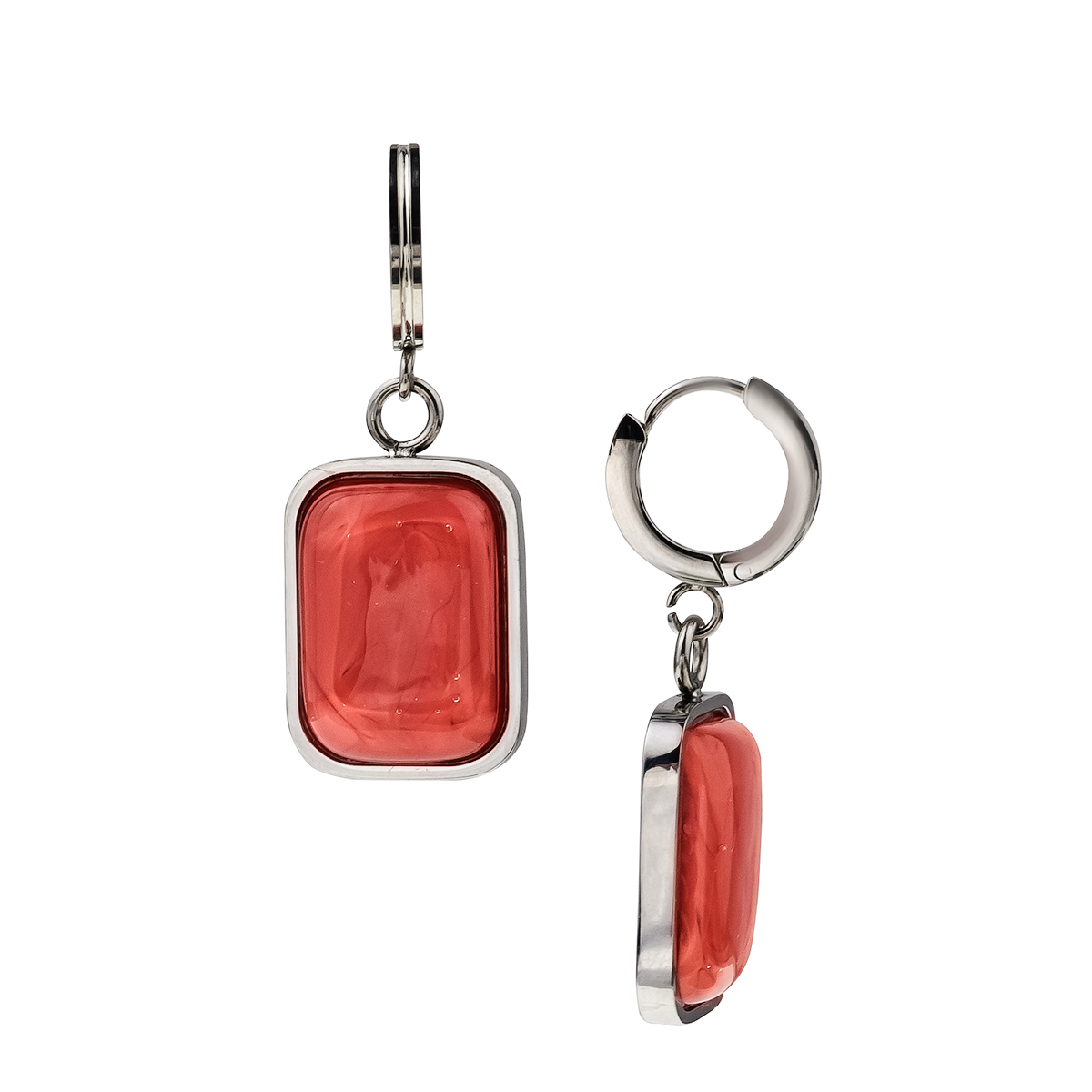 Серьги из муранского стекла VANILA CORALL LS3543