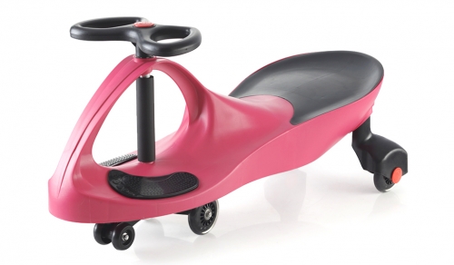 DE 0298 - Машинка детская с полиуретановыми колесами, розовая