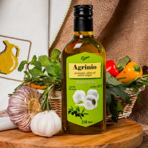Оливковое масло Agrinio с чесноком, 250 мл