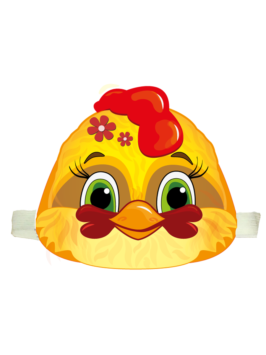 Маска цыпленка (арт. Пб896). Маска курицы для детей. Маска цыплёнка для детей. Курочка маска для детского сада. Детские маски ободки