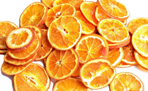 Дольки апельсинов сушеные