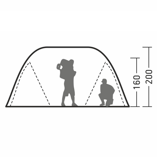 Шестиместная палатка для кемпинга GREENELL Виржиния 6 плюс V5