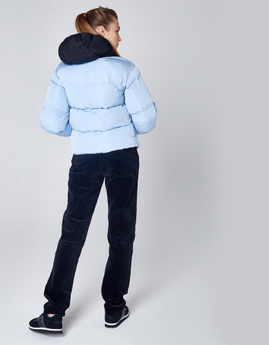 Куртка утепленная женская (голубой/черный) w08202fs-ab182