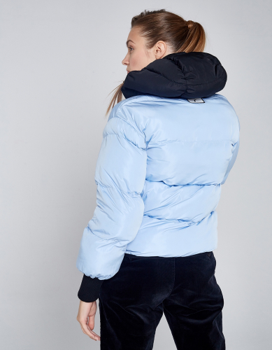Куртка утепленная женская (голубой/черный) w08202fs-ab182