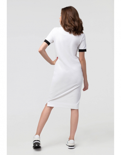 Платье женское (белый/черный) w26101fs-ww191