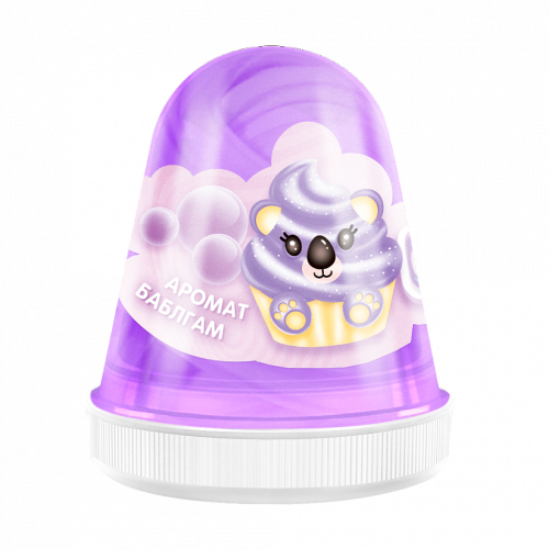 Слайм MONSTER'S SLIME Fluffy Бабл-гам фиолетовый [артикул: FL004]