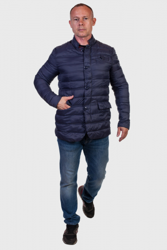 Итальянская мужская куртка Marina Militare - демисезонная модель с воротником-стойкой из новой коллекции №201