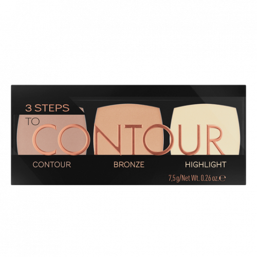  CATRICE CATRICE Палетка для макияжа: бронзеры и хайлайтер 3 Steps To Contour Palette 010 / Арт. 922289