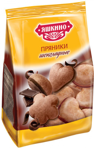 ЯП901 Пряники Яшкино Шоколадные, 350 г.
