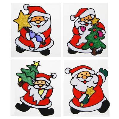 НГ336325 СНОУ БУМ Наклейка ПВХ  с изображением Снеговика, Деда Мороза и ёлки, 18х25см,16 дизайнов