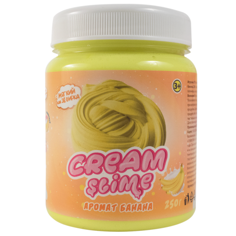 Cream-Slime с ароматом банана, 250 г