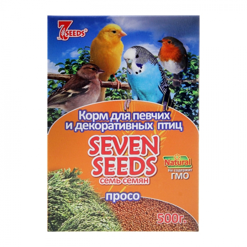 ЗОО1078699 Корм для птиц Seven Seeds, просо, 500 гр