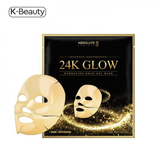 Маска для лица золотая гидрогелевая 24K Glow Gold Gel Mask