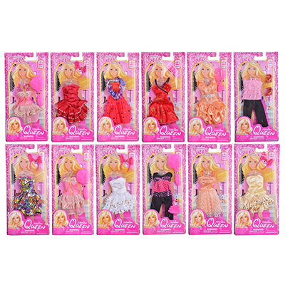 ИМ278083 ИГРОЛЕНД Одежда для куклы, текстиль, 12,5х26х2,5см, 12 дизайнов