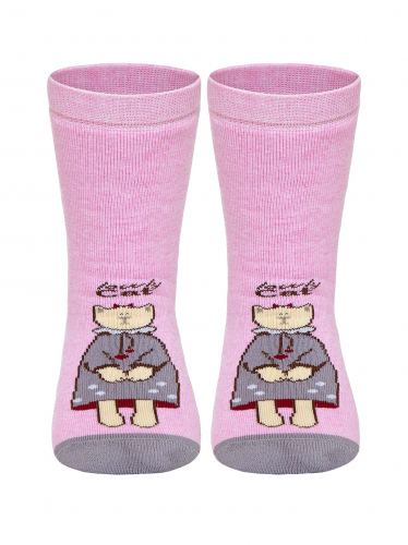 Носки детские Веселые Ножки махровые, антискользящие (292) светло-розовый