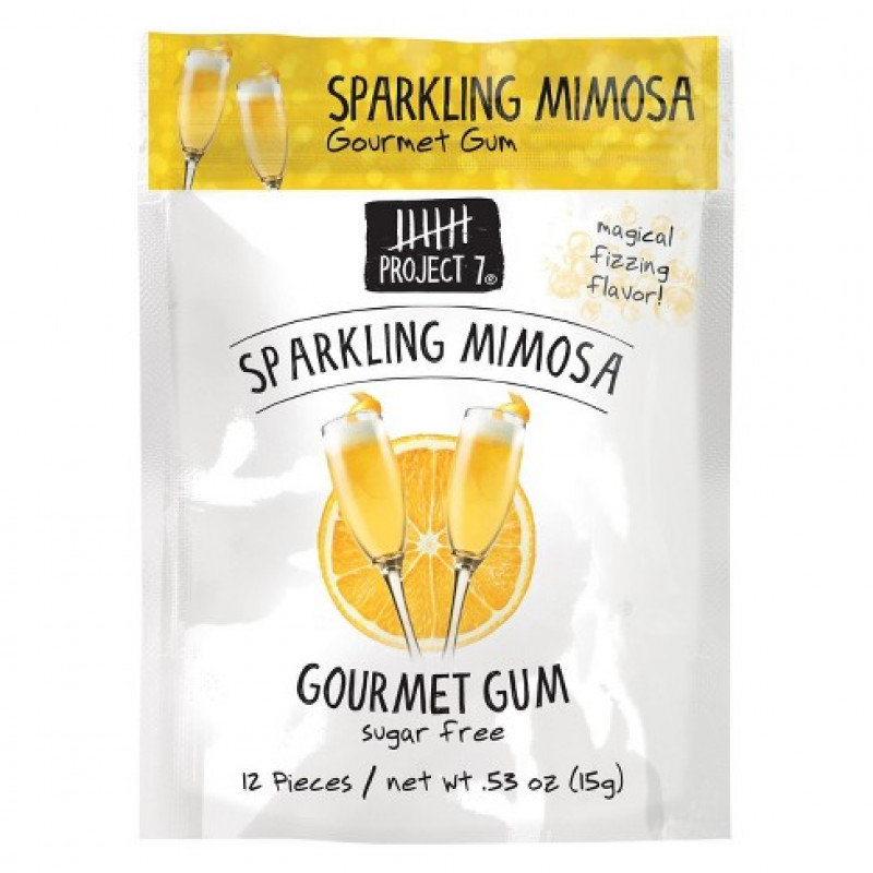 Жевательная резинка Project 7 Sparkling Mimosa (со вкусом знаменитого коктейля) США SALE Артикул: 7072