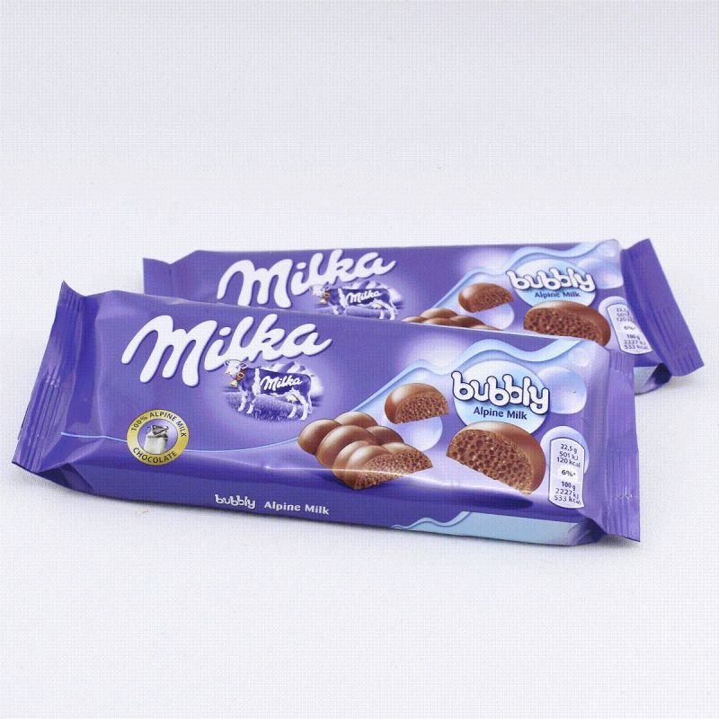 Шоколад Milka bubbly Alpine Milk 90гр Артикул: 5628