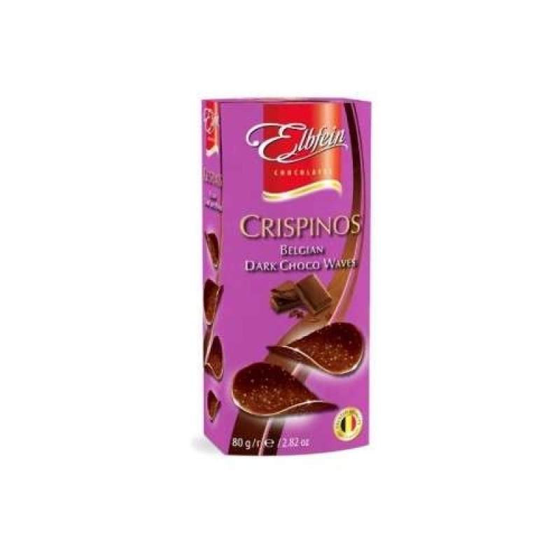 Шоколадные чипсы Crispinos Dark 80 гр Артикул: 7164