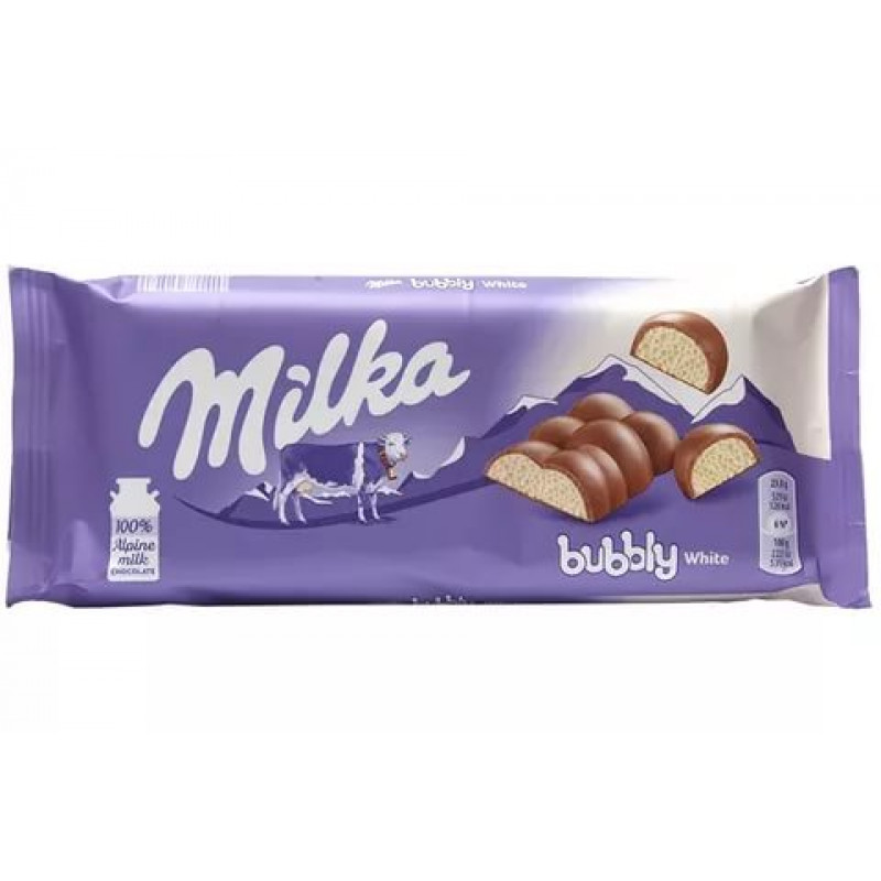 Шоколад Milka Bubbly White 100гр Артикул: 7443