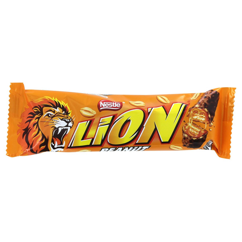 Nestle Lion Peanut шоколадно-карамельный батончик 40гр Артикул: 7185