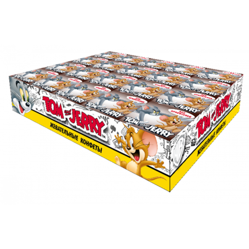 Tom and Jerry конфеты жевательные со вкусом Колы 20 уп 250гр Артикул: 7089