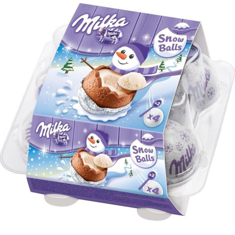 Шоколодные яйца Christmas Snowboolls Oreo с нежным кремом и крошкой печенья 112 гр Артикул: 5156