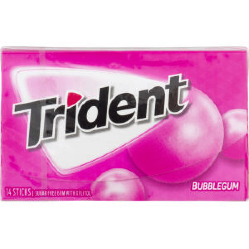 Trident Bubblegum Жевательная резинка Артикул: 7180