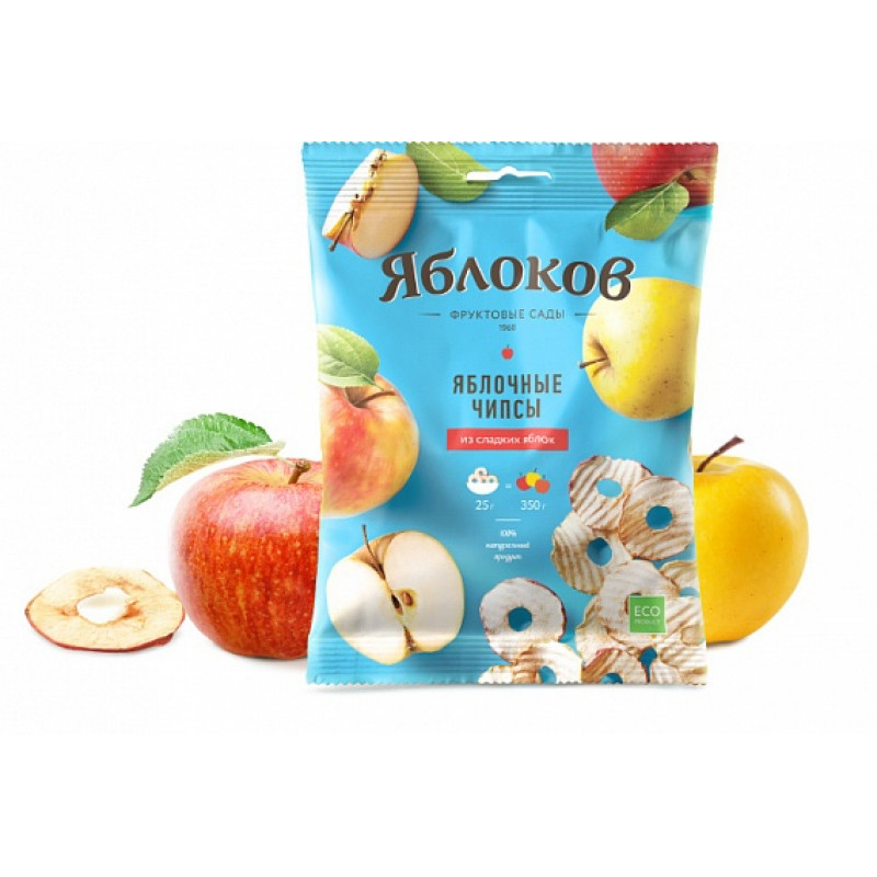 Натуральные Яблочные чипсы