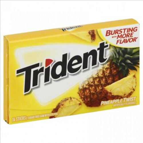 Trident Pinneapple Twist Жевательная резинка Артикул: 7181