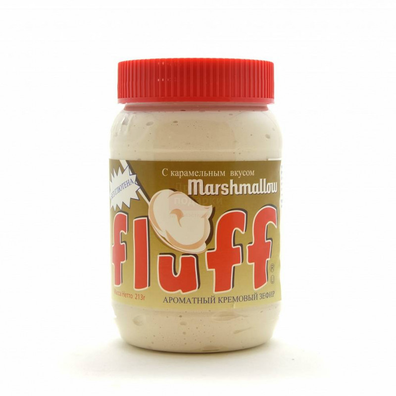 Зефир Fluff кремовый Маршмеллоу с карамельным вкусом 213гр Артикул: 5643