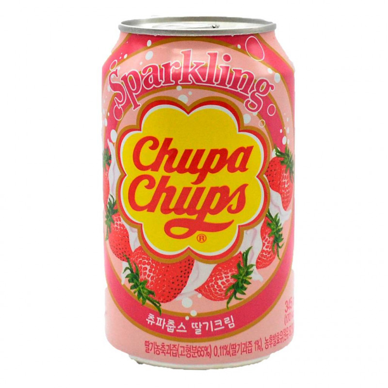 Chupa Chups Напиток газированный Клубничный Крем 345мл Артикул: 5629