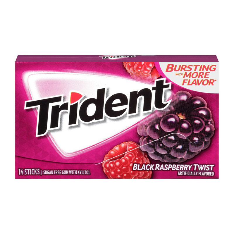 Trident Black Raspberry Twist Жевательная резинка Артикул: 5960
