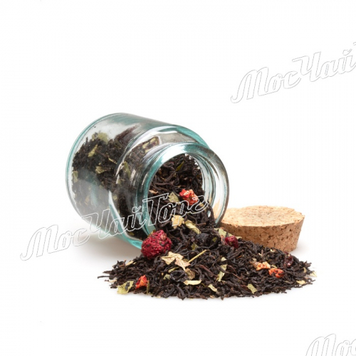 Черный чай - Лесная малина Премиум