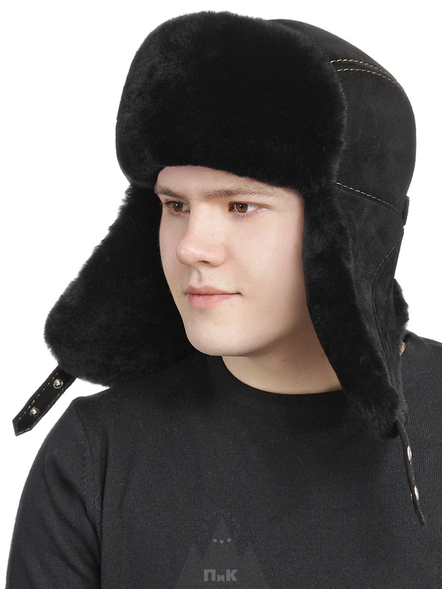 Шапка ушанка мужская зимняя Озон
