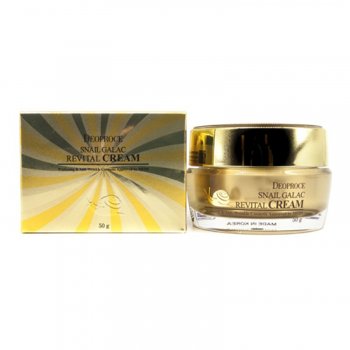 Deoproce Snail Galac Revital Cream - Восстанавливающий крем с экстрактом слизи улитки 50г