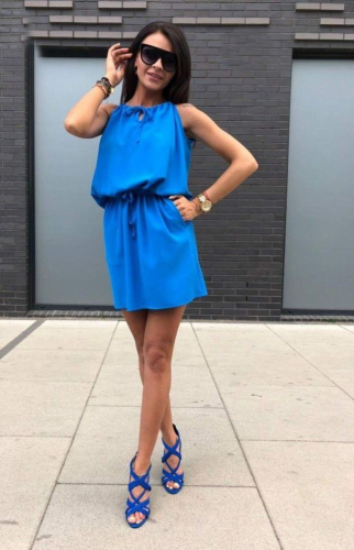 Платье, цвет: голубой