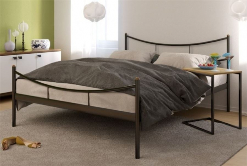 Кровать односпальная LUUNA (120х200 металлическое основание) Черный