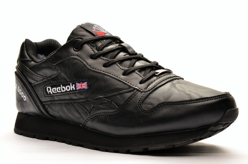 Sport + RBK BA940-10 Кроссовки чер кожа, подклад иск мех