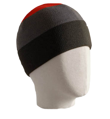 шапка Bright красный-т.серый-черный