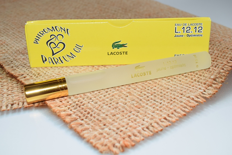 Духи с феромонами (масляные) Lacoste L.12.12 Yellow Jaune, 15мл (мен)