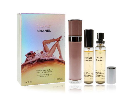 Набор Chance  Chanel Eau de Toilette, 3 х 18 ml, Edt (уценка)