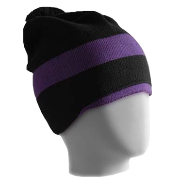 шапка Stark черный-фиолетовый