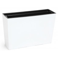 564-05 Белый пласт.горшок-контейнер с вкладкой Н190*В360*L560 + фитильный полив