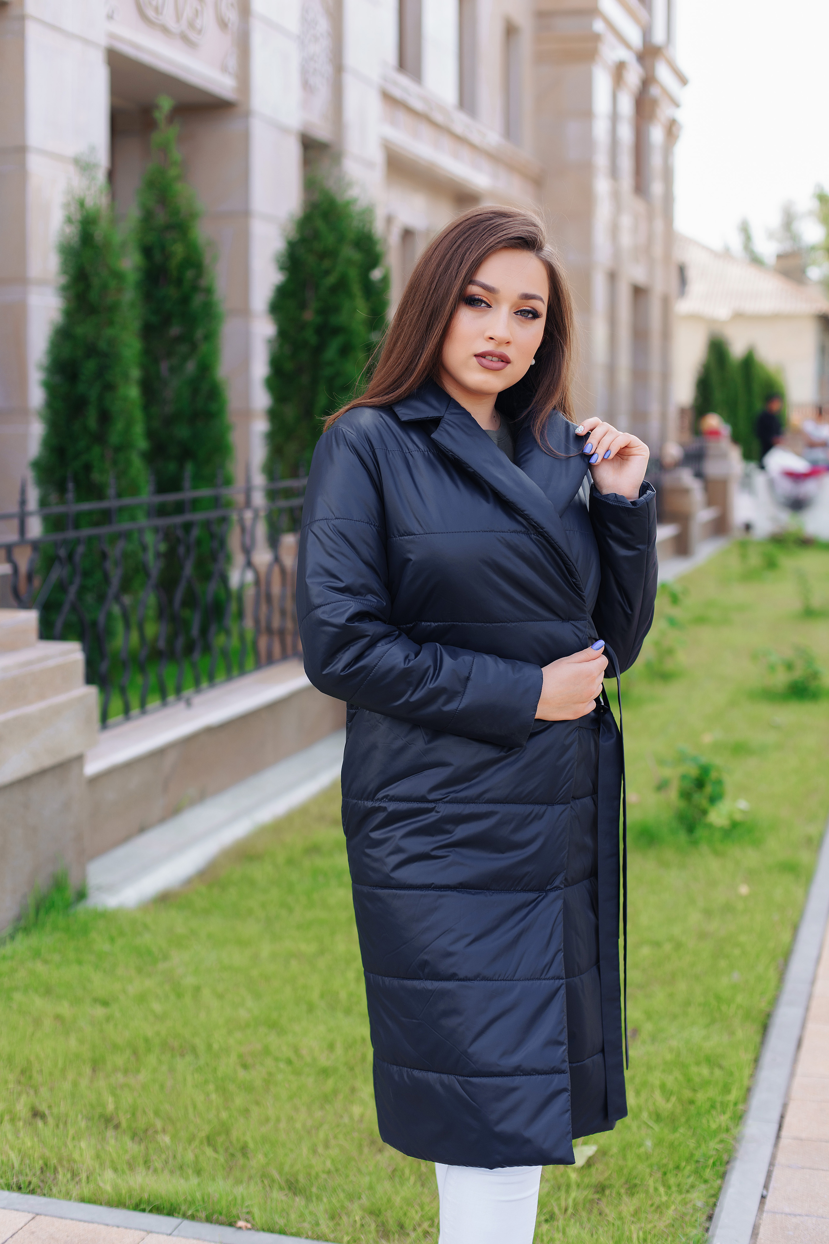 Пуховик плащевка