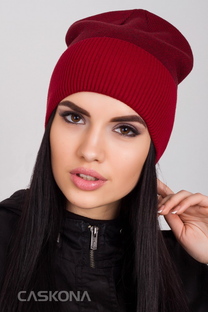 Caskona MAX F UNI MELANGE бордовый/черный