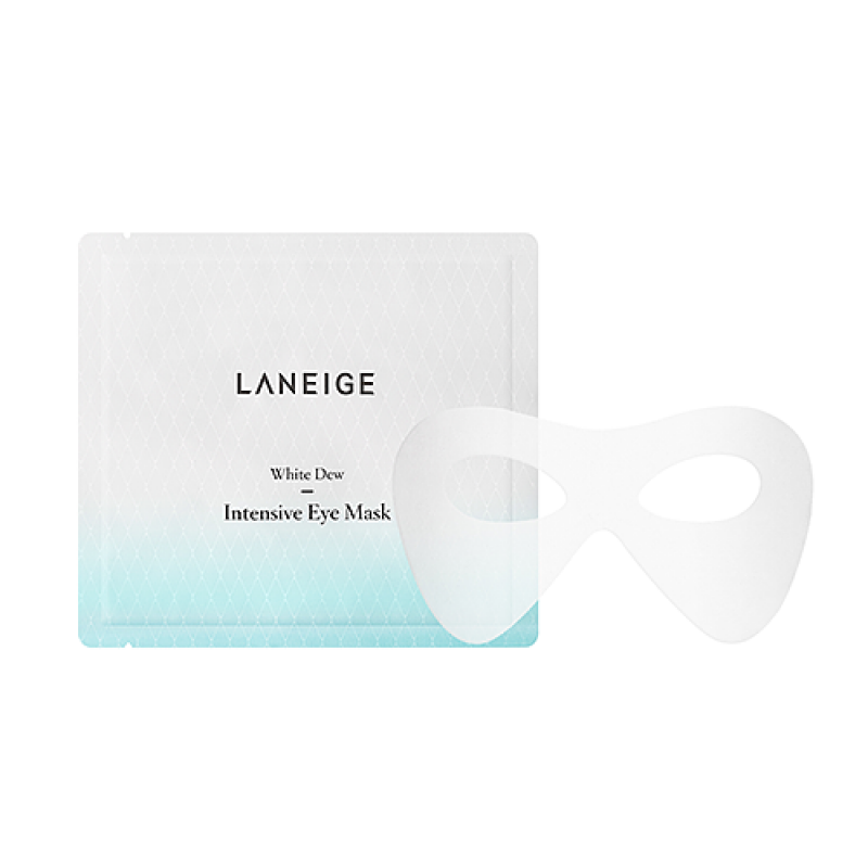 Осветляющая маска. White Dew Intensive Eye Mask 10ml. Laneige White Dew Intensive Eye Mask.. Laneige маска осветляющая. Маска ночная вокруг глаз.